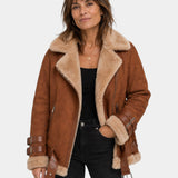 ESTÉLYA | MANTEAU EFFET SHEARLING PREMIUM