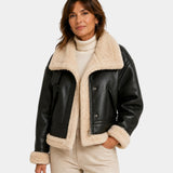 BRISÉLIA | VESTE BOMBER SIMILI CUIR