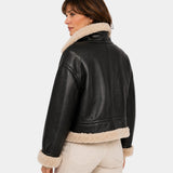 BRISÉLIA | VESTE BOMBER SIMILI CUIR