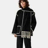 LIVÉANNE | VESTE TAILLEUR AVEC ÉCHARPE ASSORTIE