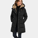 ANAÉLISSE | MANTEAU HIVER À CAPUCHE