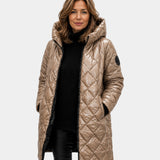 NAÉLYS | MANTEAU MATELASSÉ HIVER À CAPUCHE
