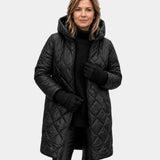 NAÉLYS | MANTEAU MATELASSÉ HIVER À CAPUCHE