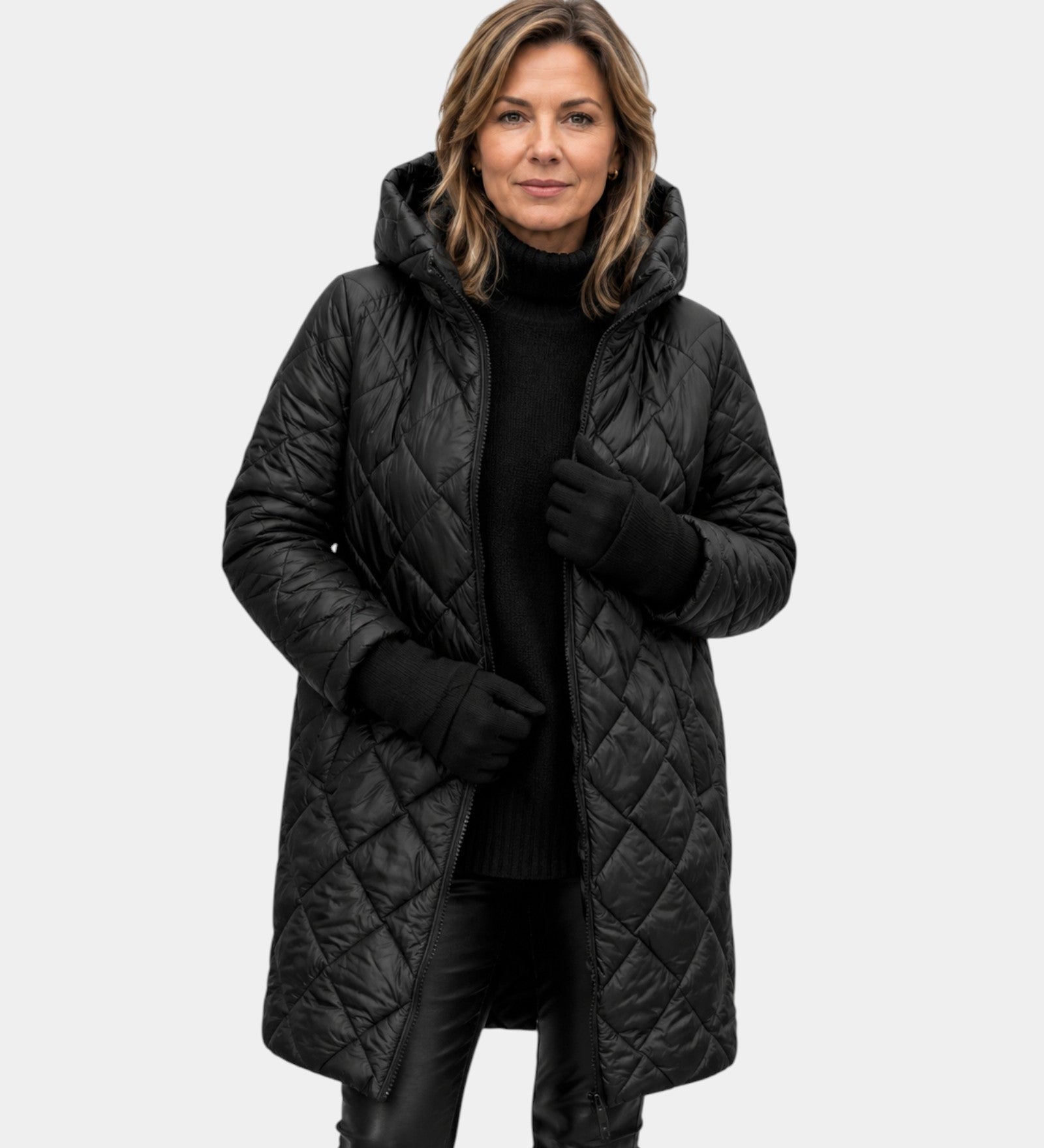 NAÉLYS | MANTEAU MATELASSÉ HIVER À CAPUCHE