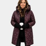 NAÉLYS | MANTEAU MATELASSÉ HIVER À CAPUCHE
