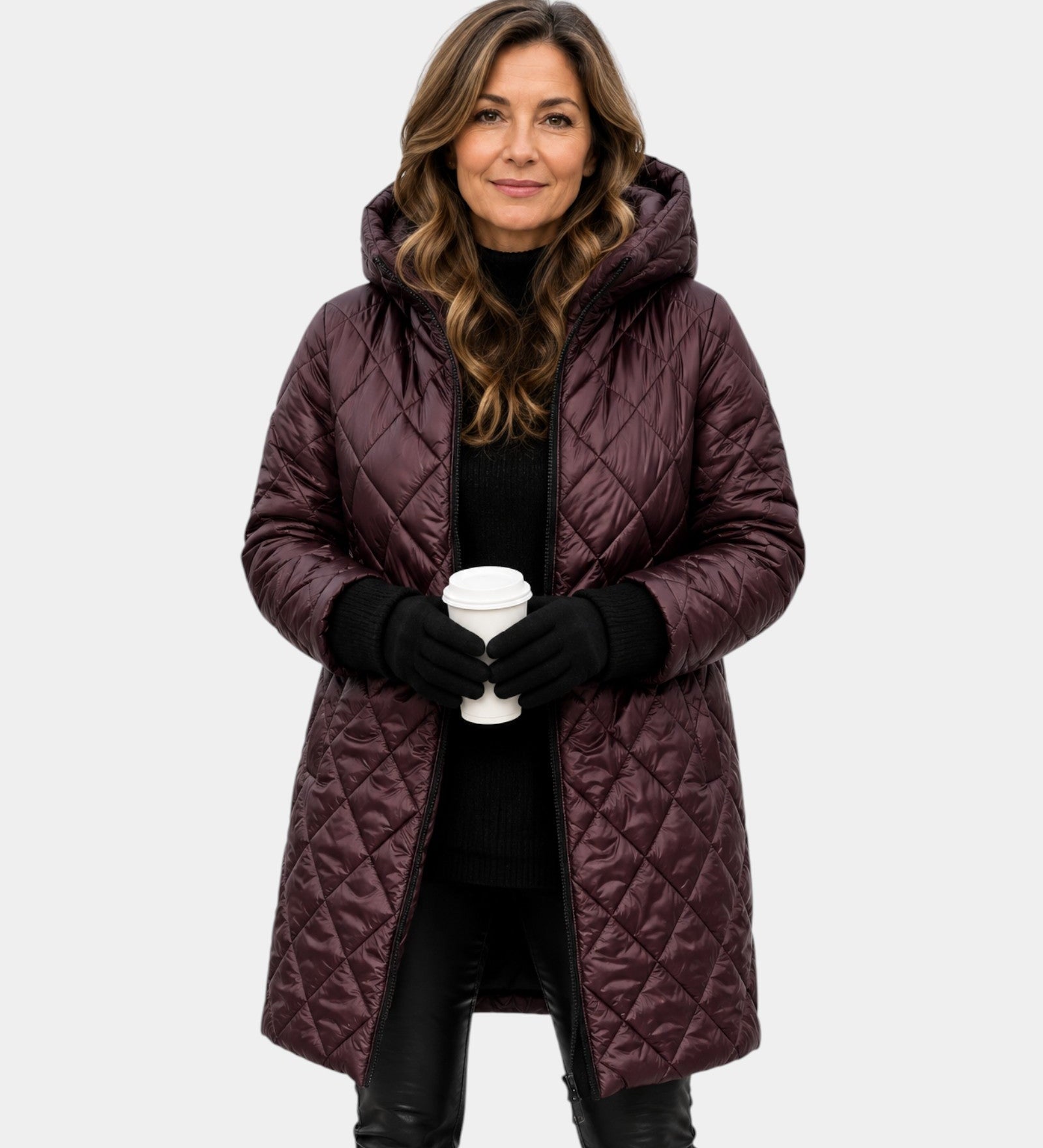 NAÉLYS | MANTEAU MATELASSÉ HIVER À CAPUCHE