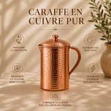 SAVOIR-FAIRE ARTISAN — CARAFE MARTELÉE EN CUIVRE