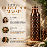 HYDRATATION PRÉCIEUSE — GOURDE DIAMANT EN CUIVRE