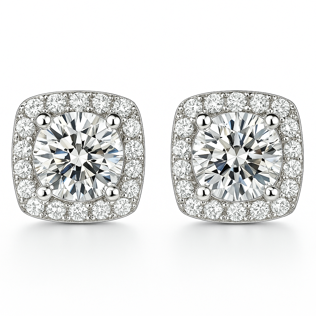 BOUCLES D'OREILLES | OR BLANC