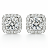 Glacé Glamour Earrings | White gold