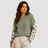 SILKE | PULL DOUX À MOTIFS FLEURIS