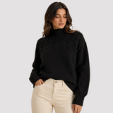 EVA | PULL FEMME DÉTAILS TRESSÉS