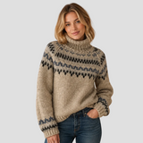 INÈS | PULL COL ROULÉ CHIC