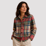 GLORIA | SURCHEMISE BOUTONNÉE PLAID MULTICOLORE