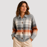 MARLENE | SURCHEMISE PLAID OMBRÉ CHAUD