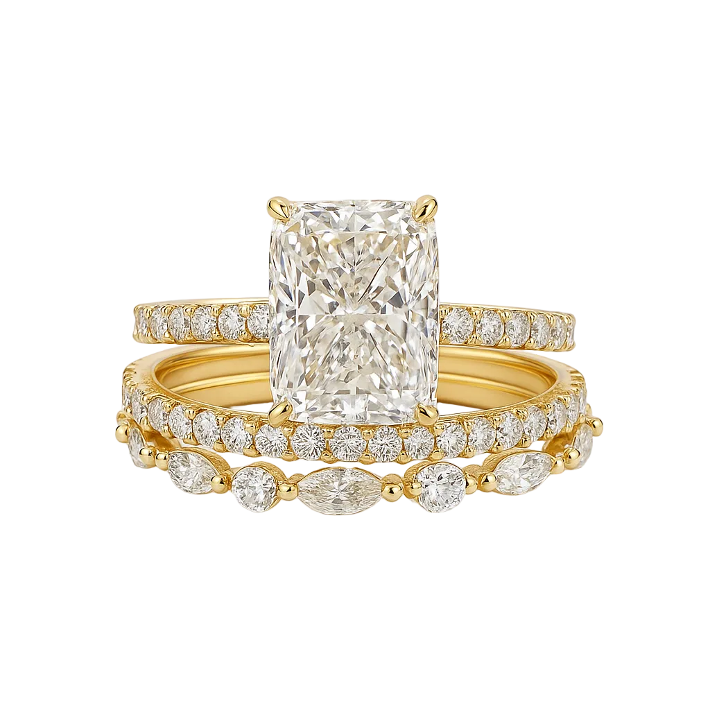 ENSEMBLE DE BAGUES MARIAGE | OR