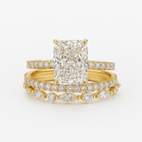 Jaily 3PC Wedding Ring Set - gold