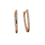 Elegant Zirconia Earrings in Gold