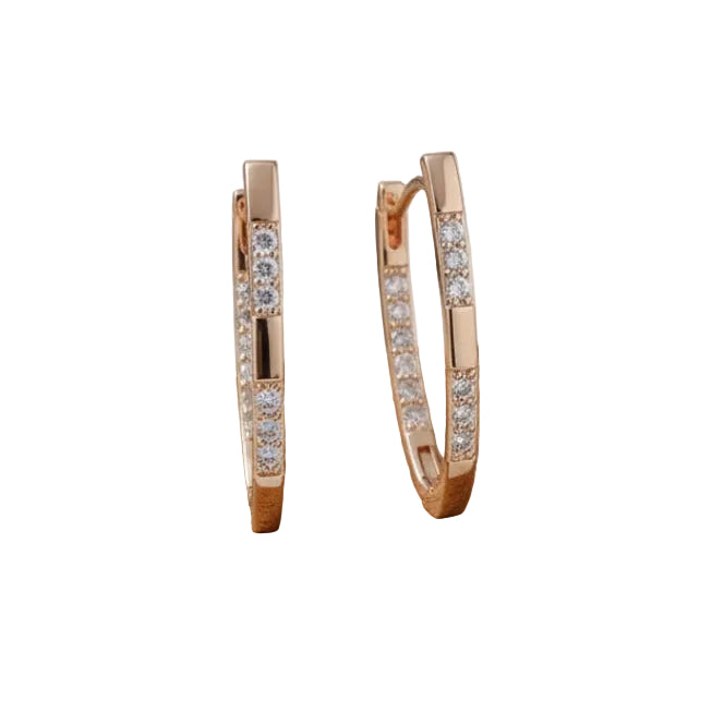 Elegant Zirconia Earrings in Gold