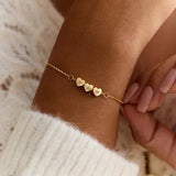 BRACELET INITIALE CŒUR PERSONNALISÉ
