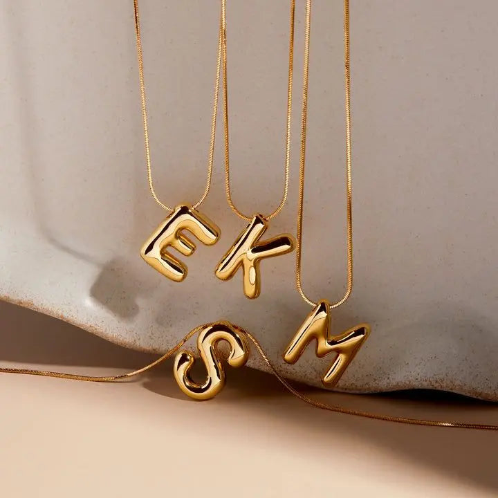 COLLIER LETTRE BULLE PERSONNALISÉ