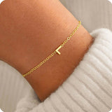 BRACELET INITIALE LATÉRALE PERSONNALISÉ