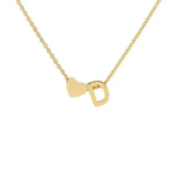 COLLIER INITIALE CŒUR