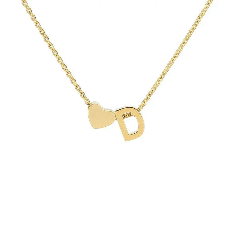 COLLIER INITIALE CŒUR