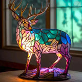 Deer-Themed Sandy Lamp
