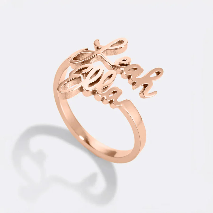 BAGUE PERSONNALISÉE 2 PRÉNOMS