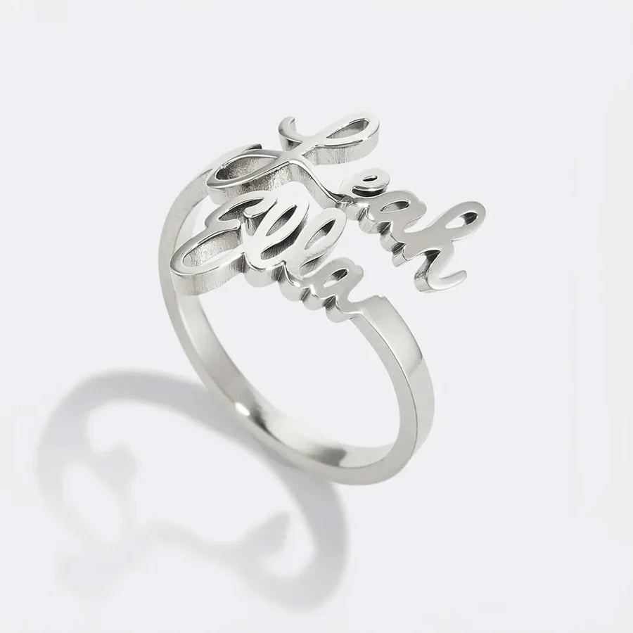 BAGUE PERSONNALISÉE 2 PRÉNOMS