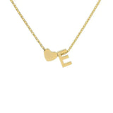 COLLIER INITIALE CŒUR
