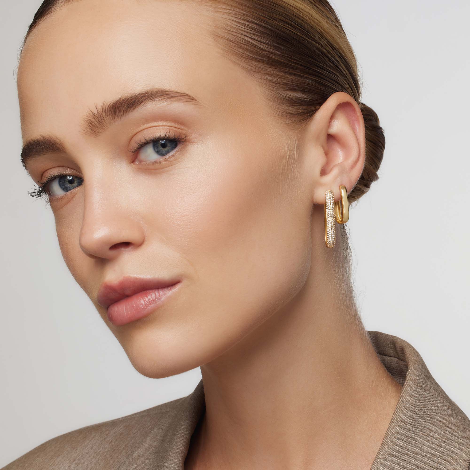 Gigi Sparkling Hoops | Gold