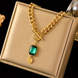 Collier Émeraude Pendentif