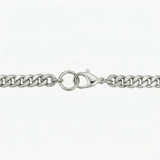 Estate Cuban Bracelet | White Gold