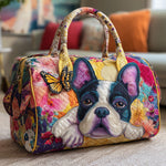 Dreaming Frenchie Quilted Duffle Bag GFTONL5820
