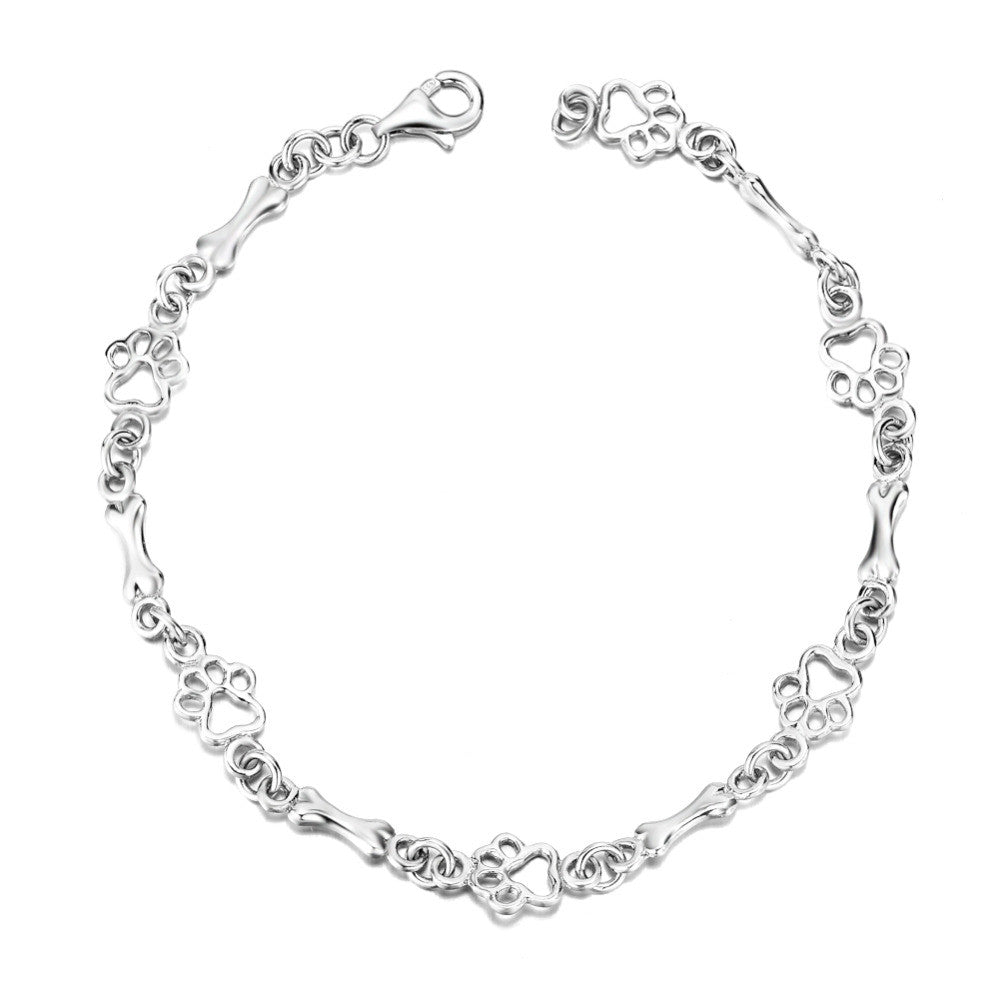 Paw & Bone Charm Bracelet