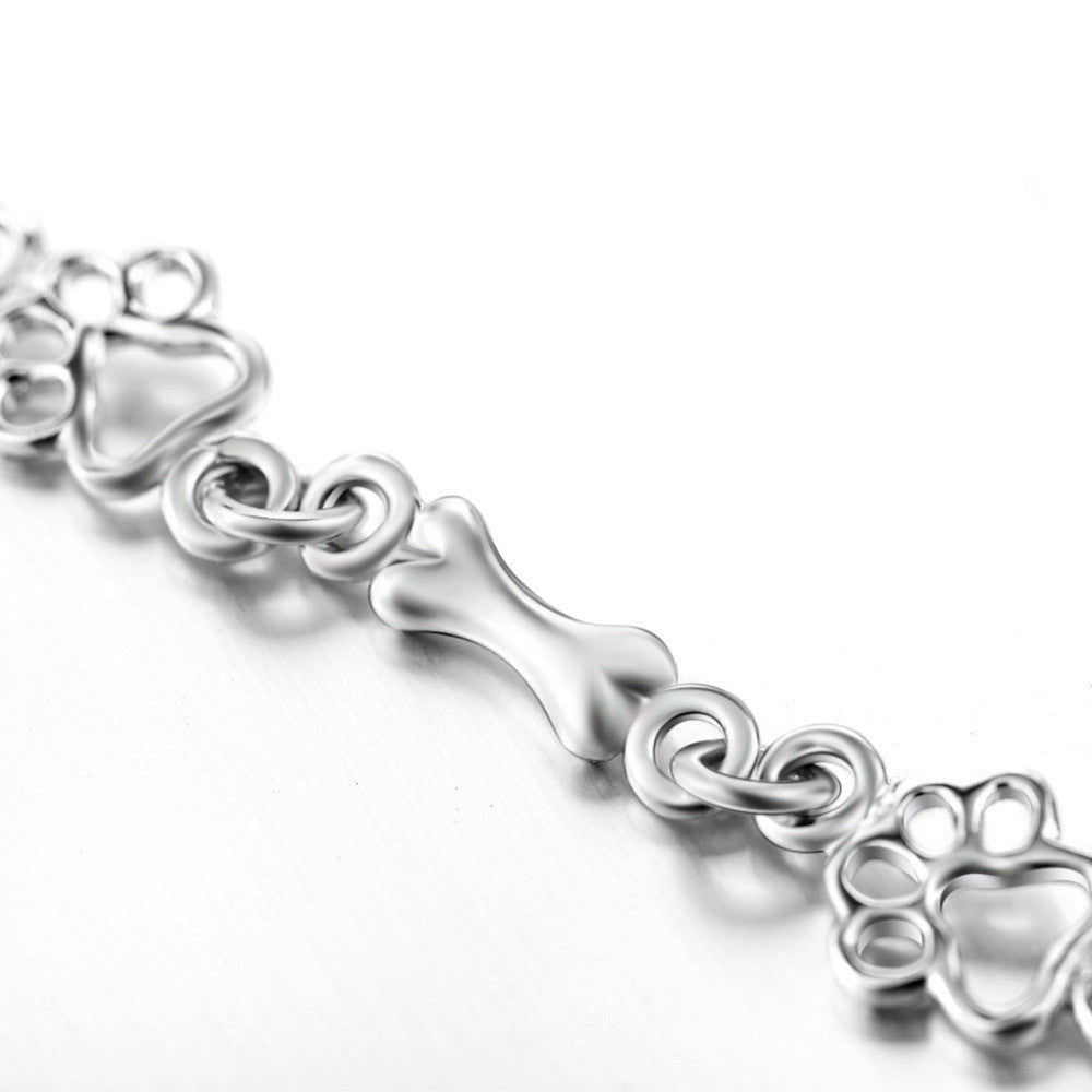 Paw & Bone Charm Bracelet