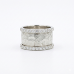 Vintage Silvered Zirconia Ring