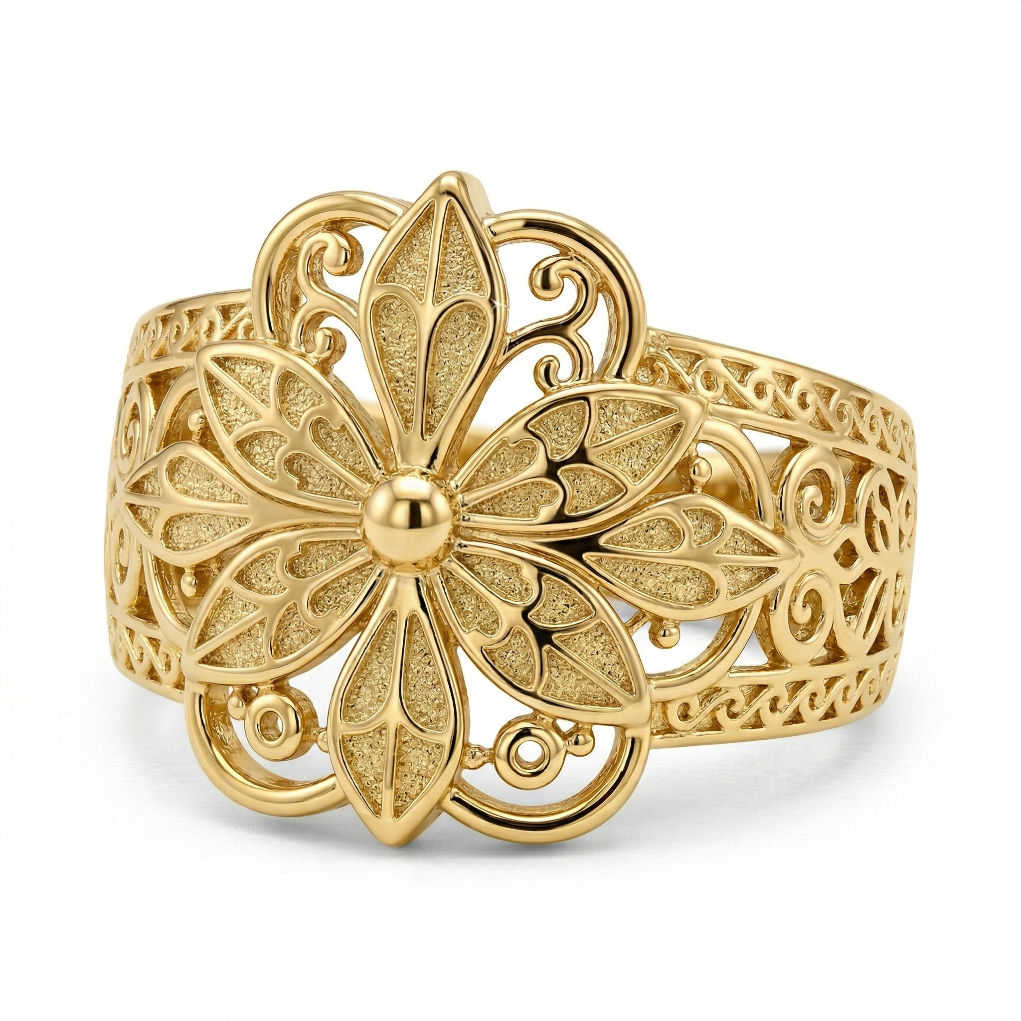 Bague Vintage Fleur | Or