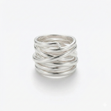 Bliss - Vintage Thick Layer Silver Ring
