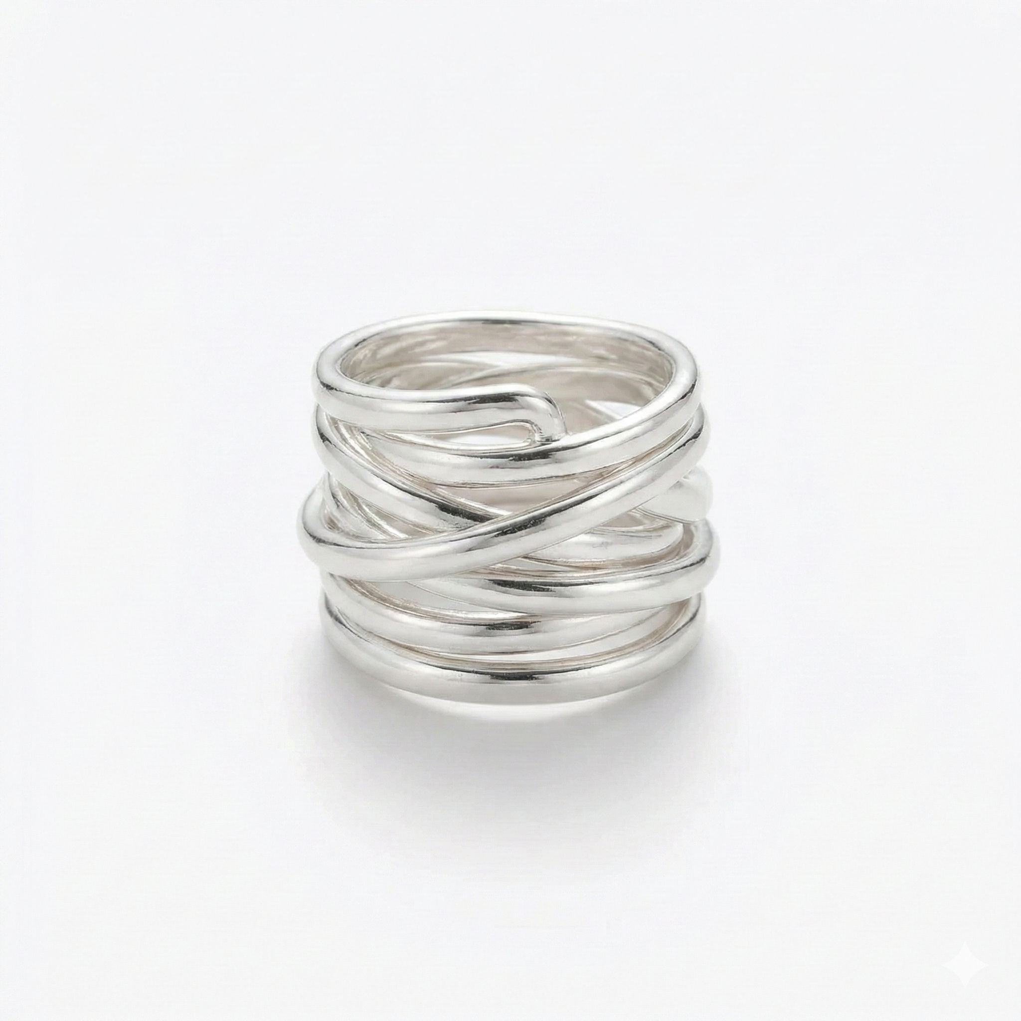 Bliss - Vintage Thick Layer Silver Ring