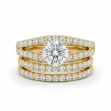Eternal Radiance Ring Set - Gold