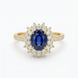 Vionne Sapphire Ring Gold