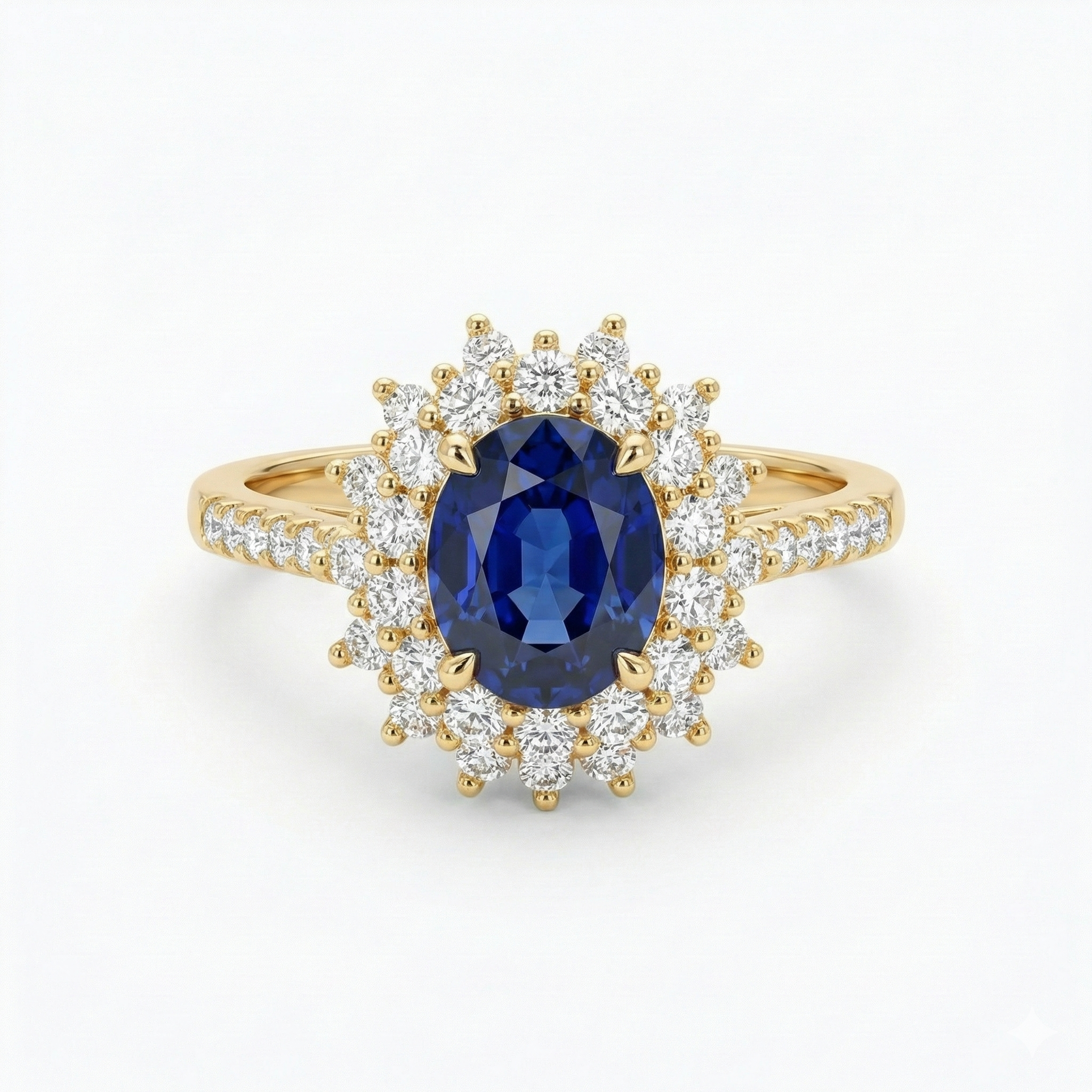 Vionne Sapphire Ring Gold