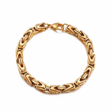 Lucian Crown Link Bracelet | Gold