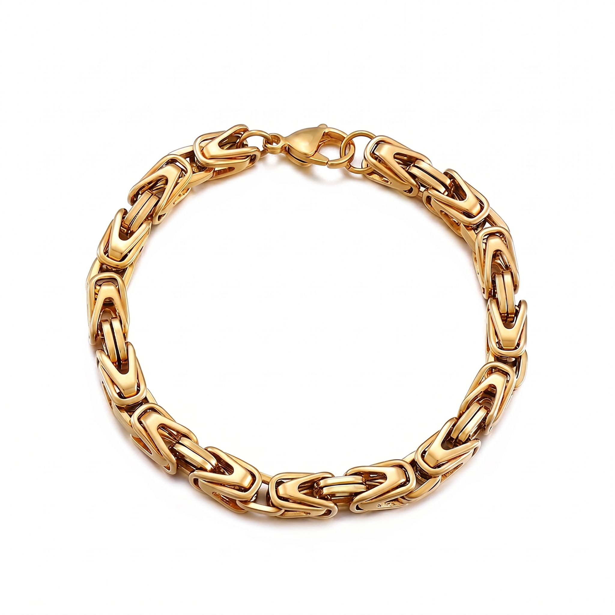 Lucian Crown Link Bracelet | Gold