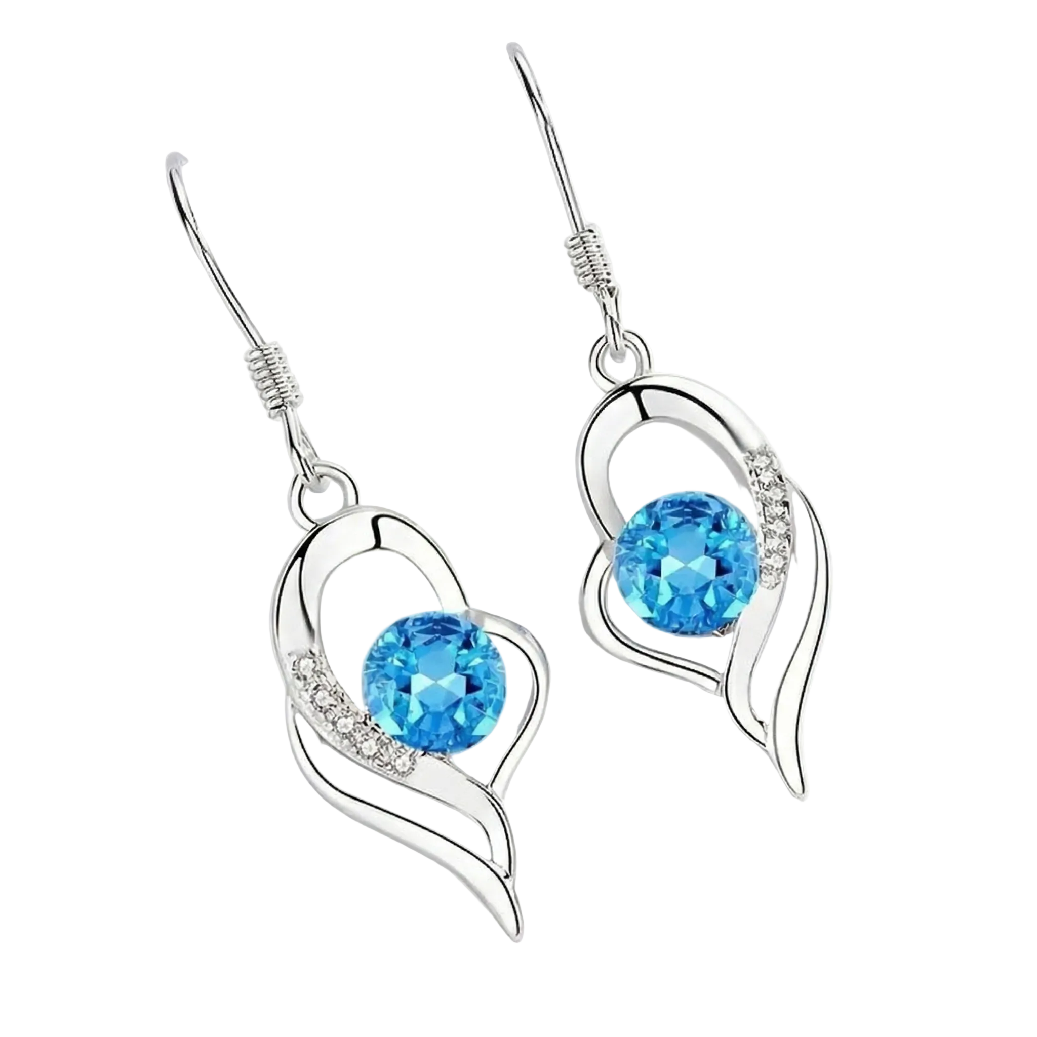 BOUCLES PENDANTES CŒUR