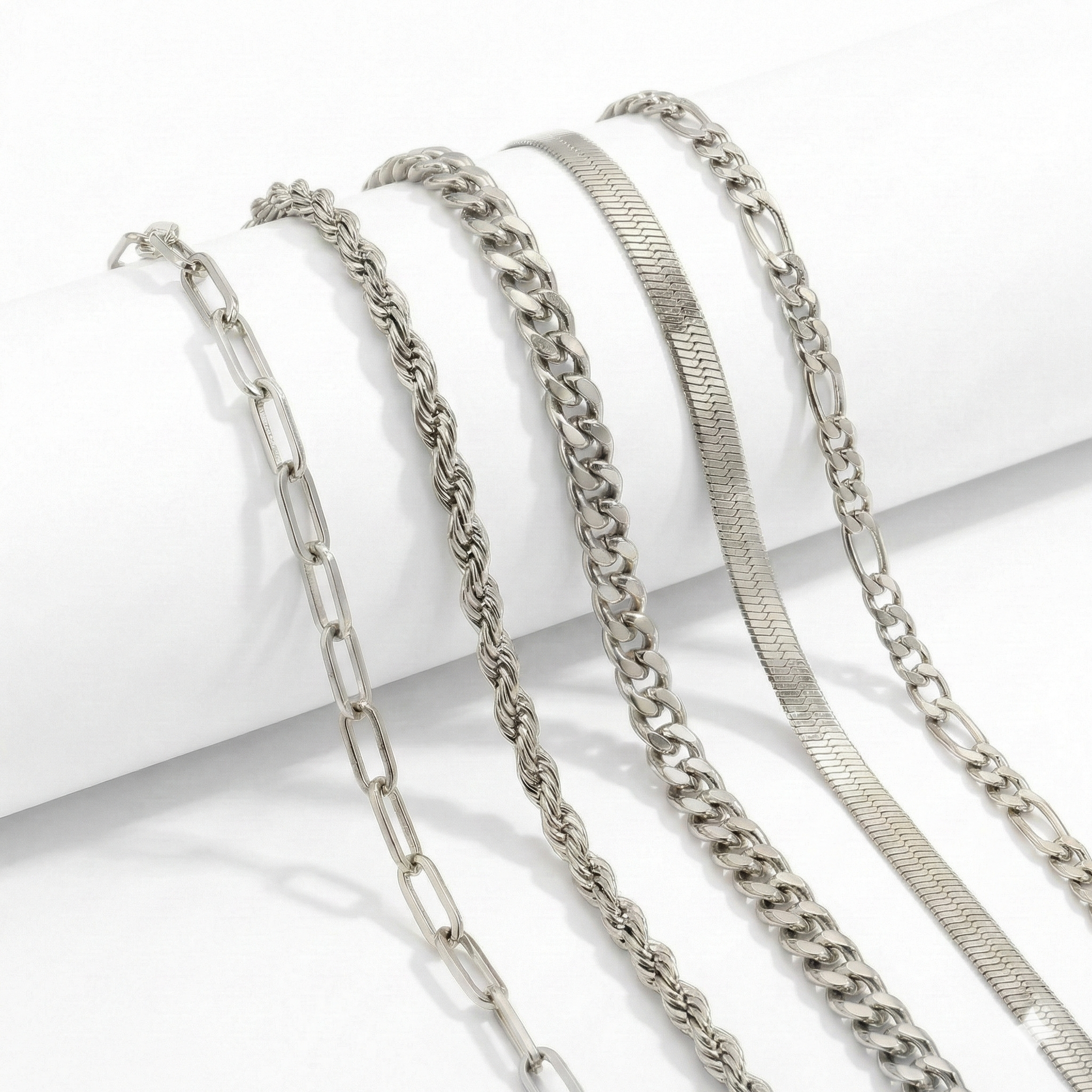 ELLIS RENNER ENSEMBLE DE BRACELETS - OR BLANC