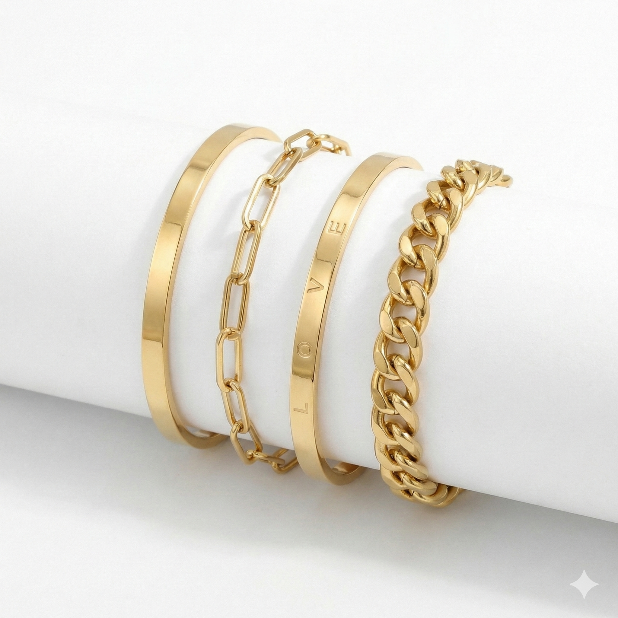Elan Mercer Bracelet Set - Gold